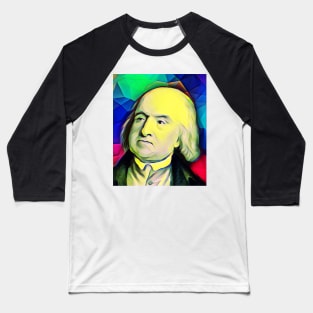 Jeremy Bentham Colourful Portrait | Jeremy Bentham Artwork 7 Baseball T-Shirt